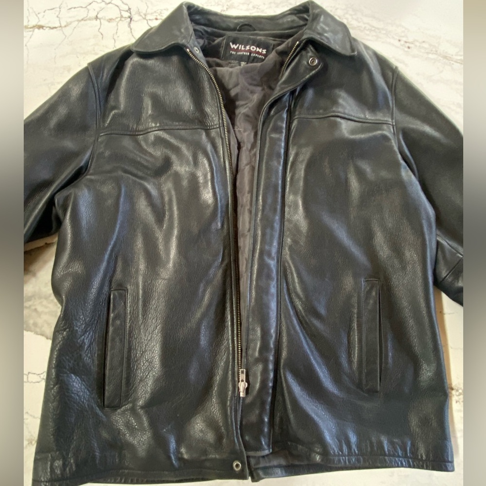 Men’s Genuine Leather Jacket -Size XL